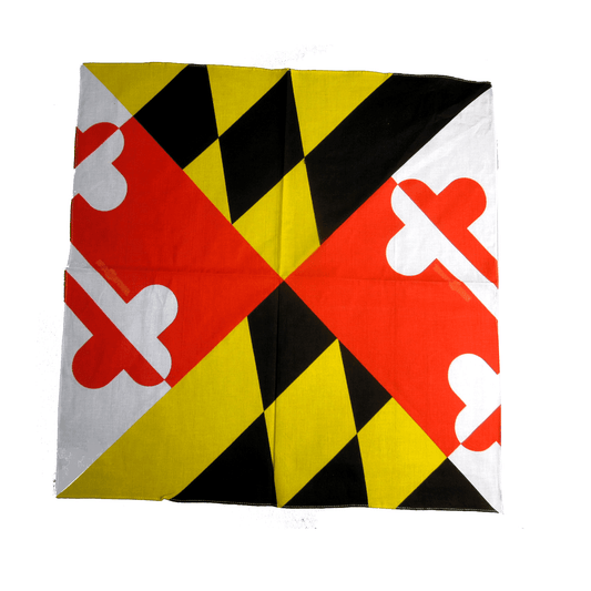 Route One Apparel Maryland Flag / Bandana (27 x 27 inch) Style 1 Maryland Flag