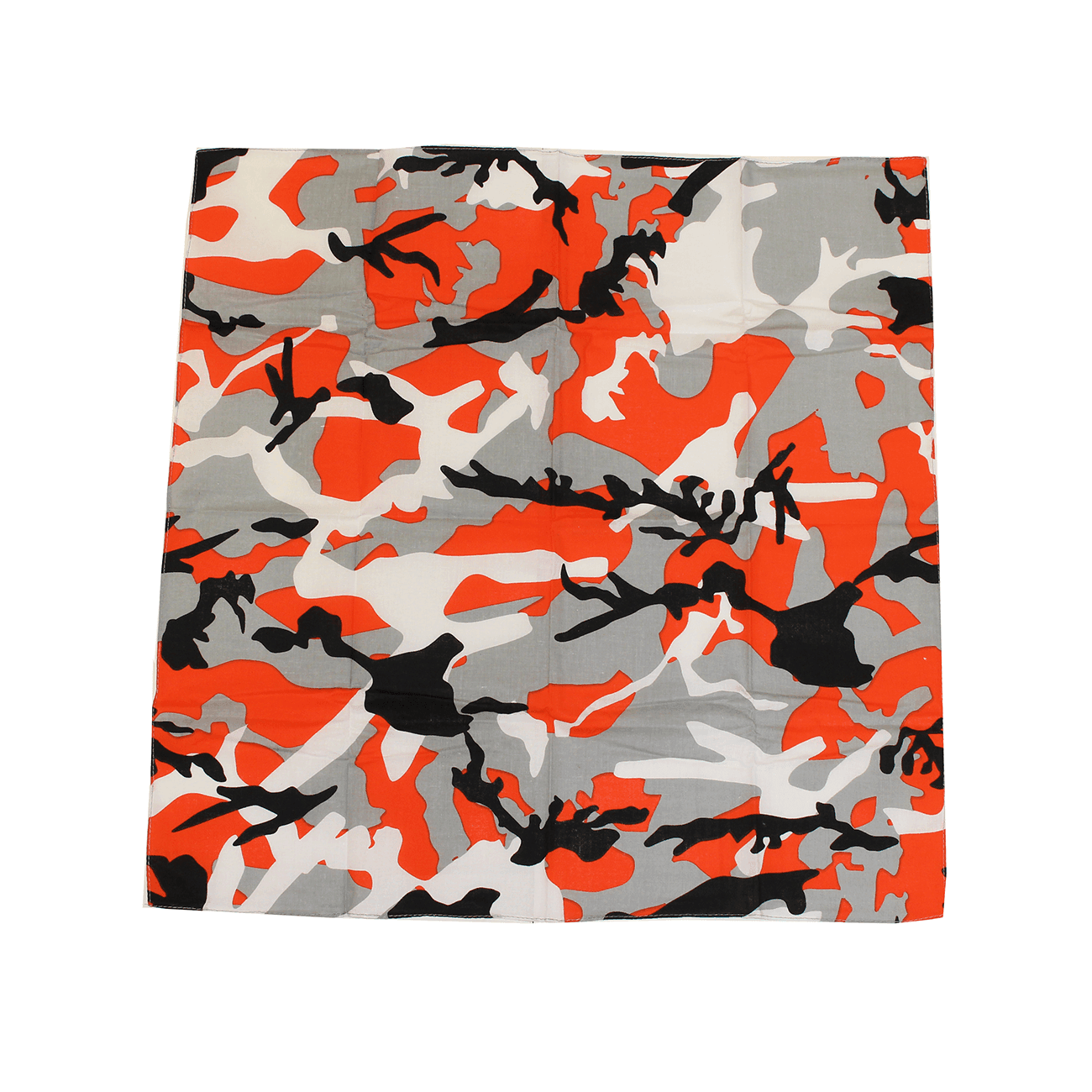 Black & Orange Branch Camo Maryland Flag / Bandana (22 x 22 inch) - Route One Apparel