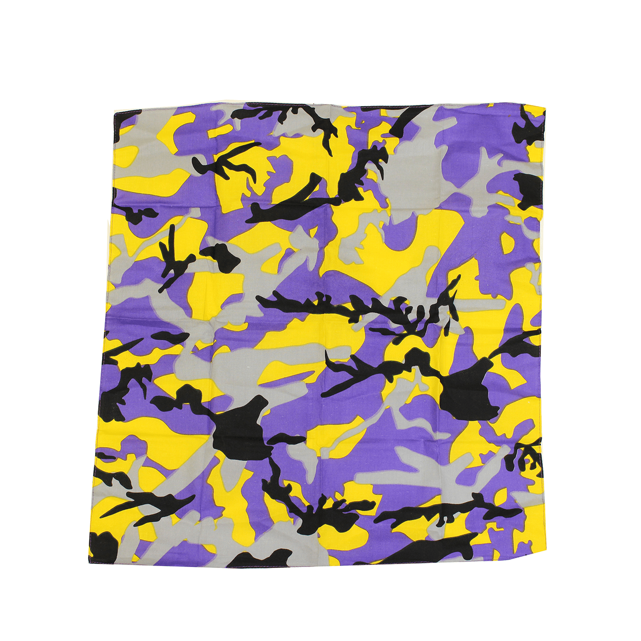 Purple & Gold Branch Camo Maryland Flag / Bandana (22 x 22 inch) - Route One Apparel
