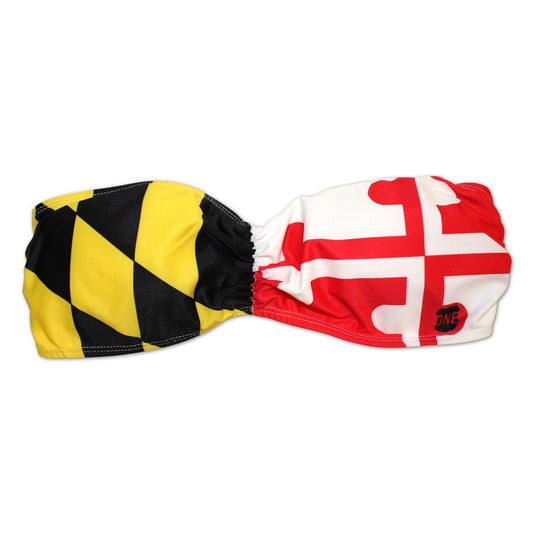 Maryland Flag / Scrunched Bandeau Top - Route One Apparel