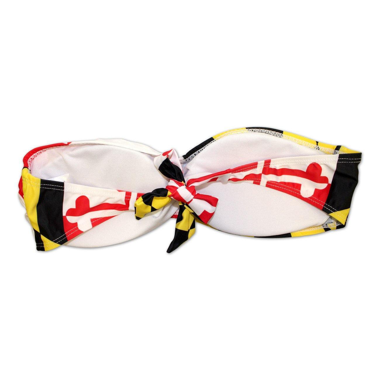Maryland Flag / Scrunched Bandeau Top - Route One Apparel