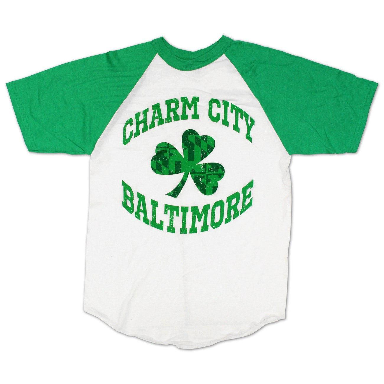 Charm City Shamrock / Baseball Jersey - Route One Apparel