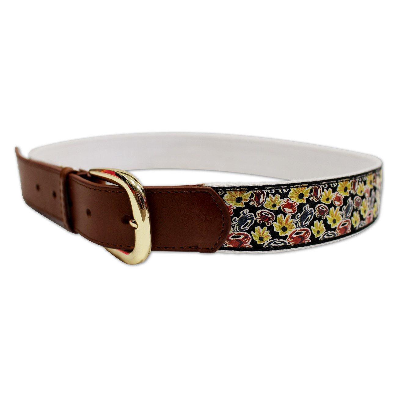 Pennington Crab & Black Eyed Susan / Belt - Route One Apparel