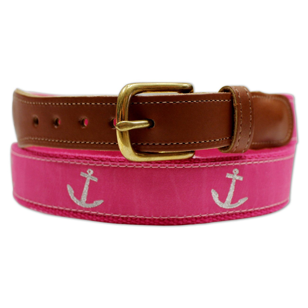 Pink Nautical Anchor / Belt - Route One Apparel