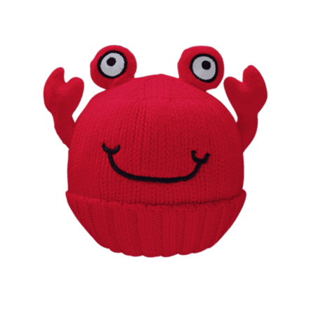 Route One Apparel Crab Head (Red) / Baby Beanie Hat