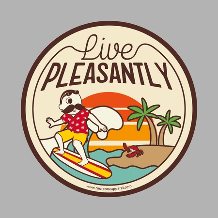 Natty Boh Live Pleasantly / Magnet - Route One Apparel