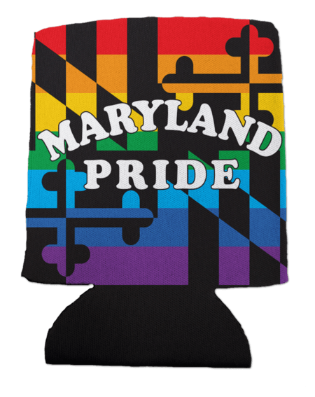 "Maryland Pride" Rainbow Flag / Can Cooler - Route One Apparel