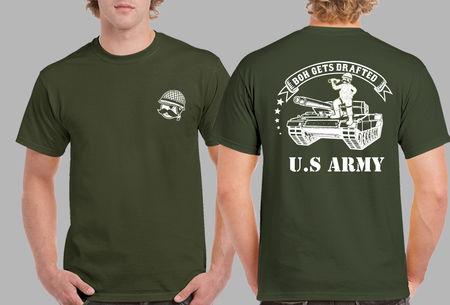 Natty Boh Army Soldier Gets Drafted (Military Green) / Shirt - Route One Apparel