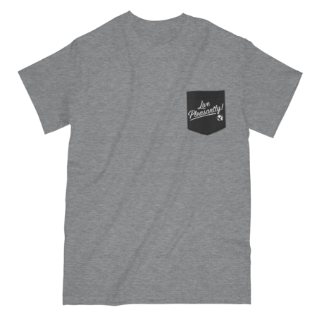 Natty Boh Live Pleasantly (Grey) / Pocket Shirt - Route One Apparel