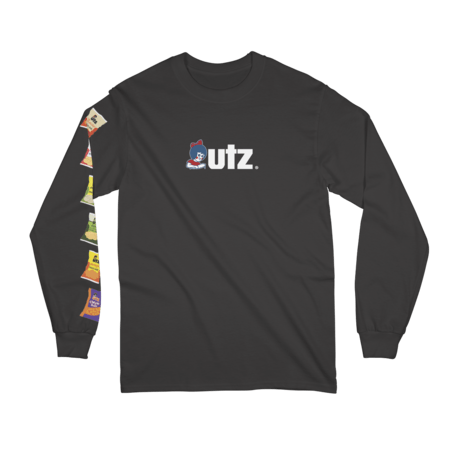 Utz Logo and Chip Bags Sleeve (Black)  / Long Sleeve Shirt - Route One Apparel