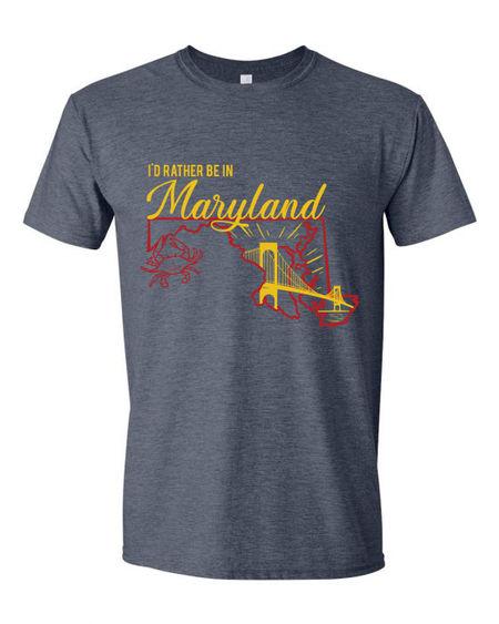 I'd Rather Be In Maryland (Vintage Navy) / Shirt - Route One Apparel