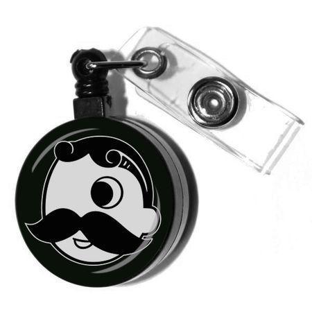 Natty Boh Logo (Black) / Retractable Badge Holder - Route One Apparel
