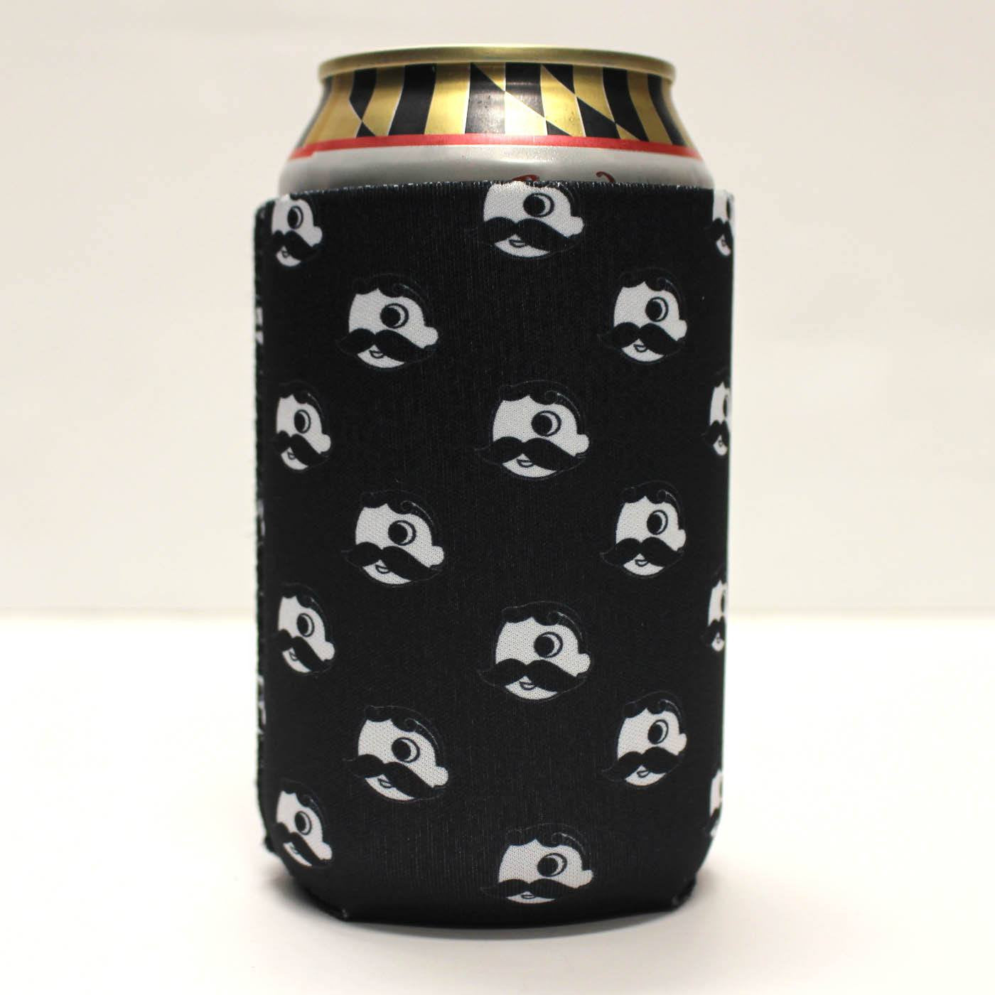 Natty Boh Logo Pattern (Black) / Can Cooler - Route One Apparel