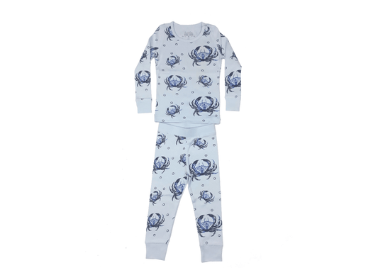 Blue Crab Pajamas by Little Hometown - Route One Apparel