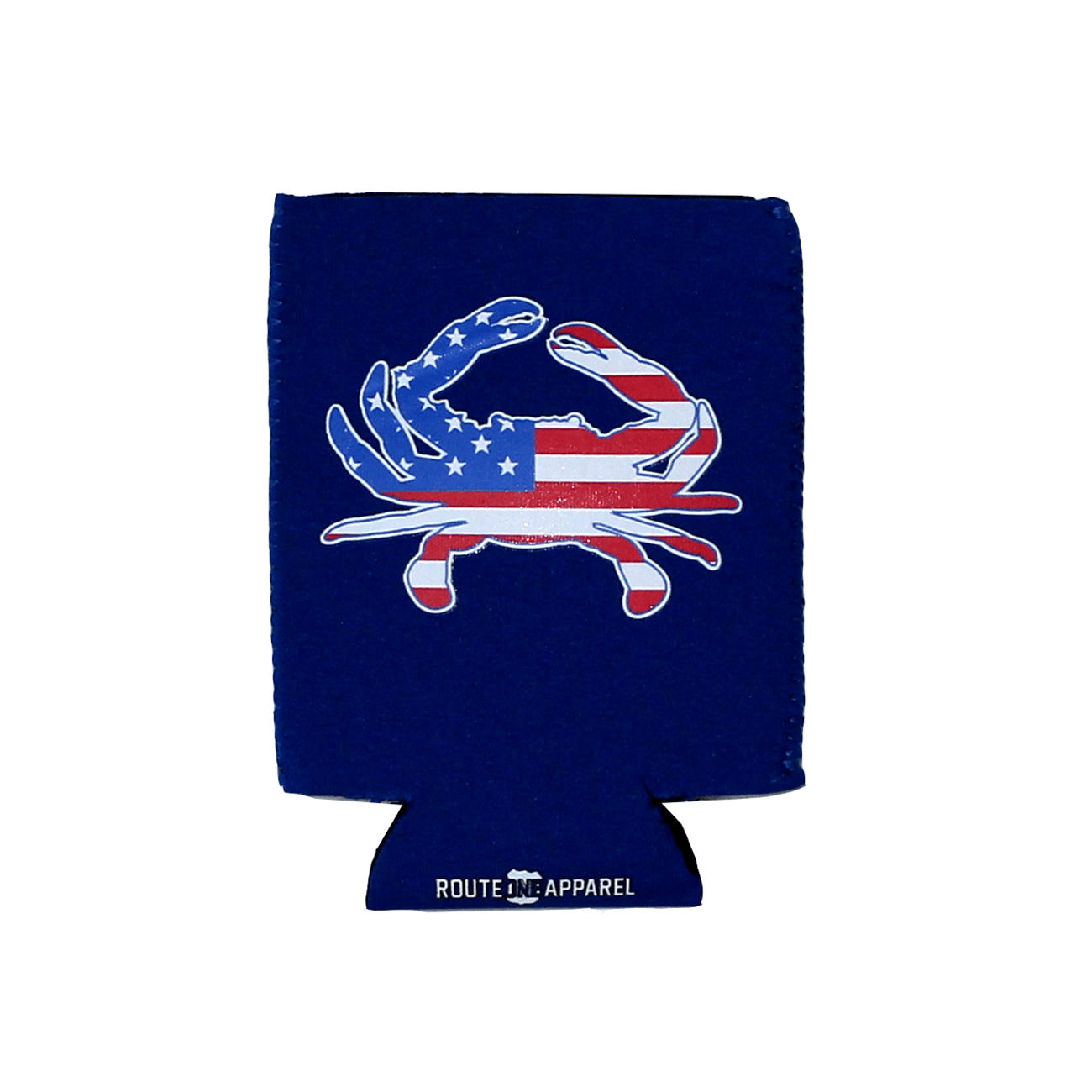 American Flag Crab (Blue) / Can Cooler - Route One Apparel