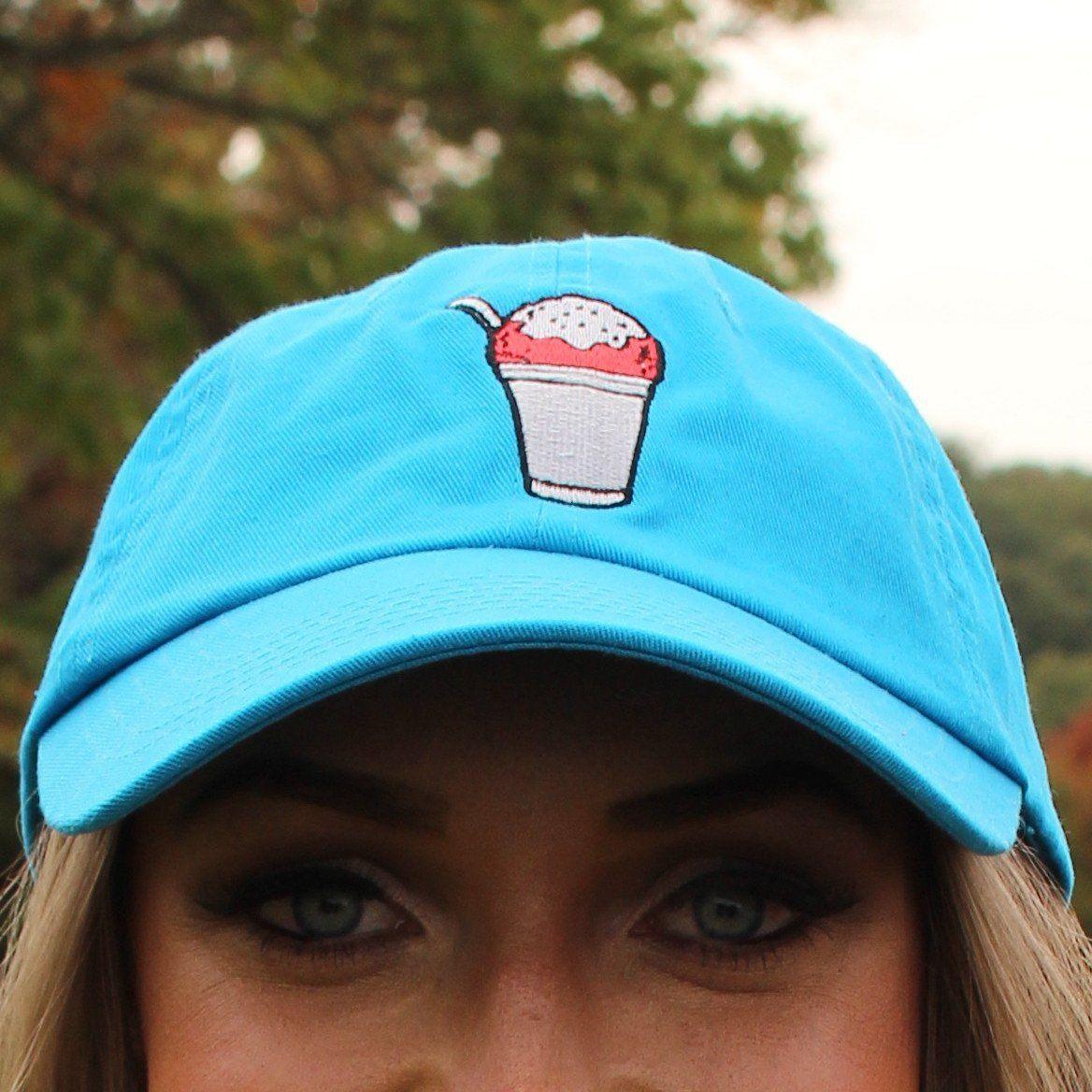 Cherry Snowball (Neon Blue) / Baseball Hat - Route One Apparel