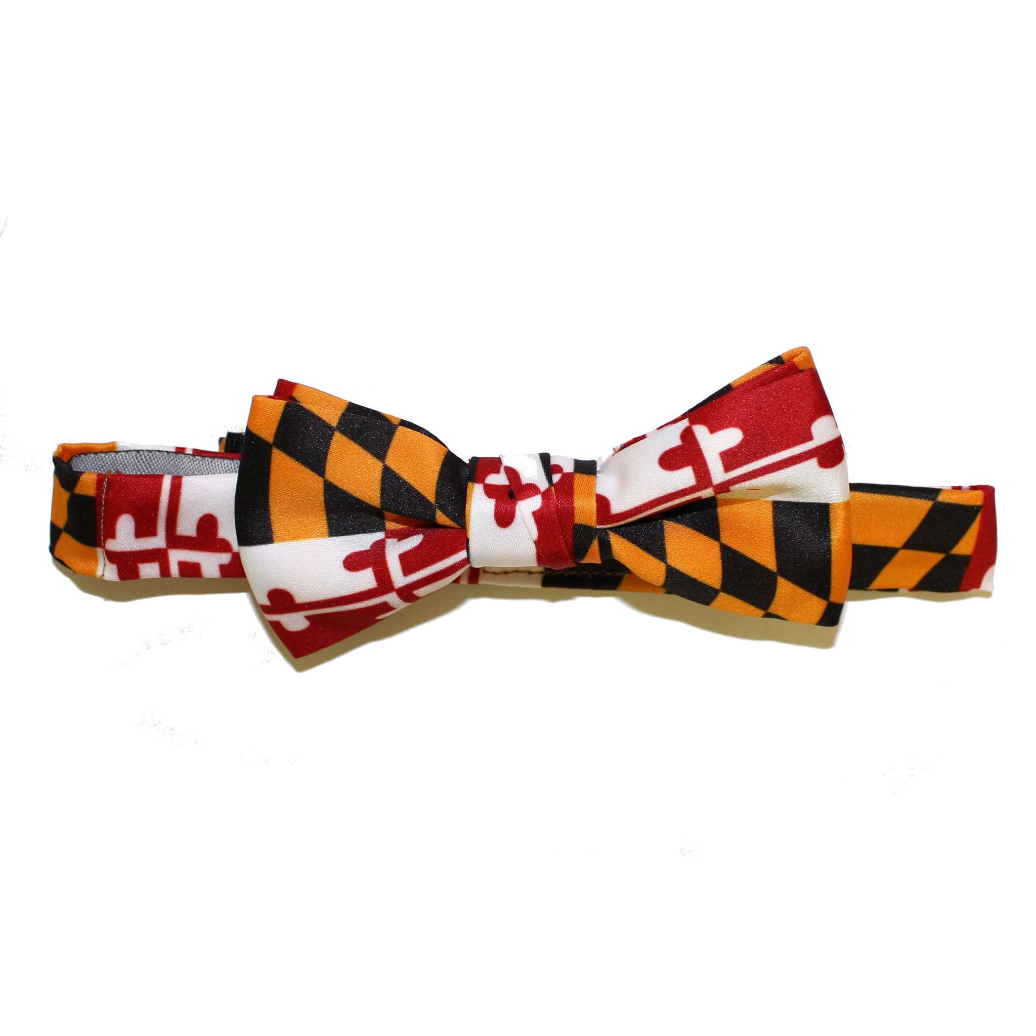 Maryland Flag / Baby + Youth Pre-Tied Bowtie - Route One Apparel