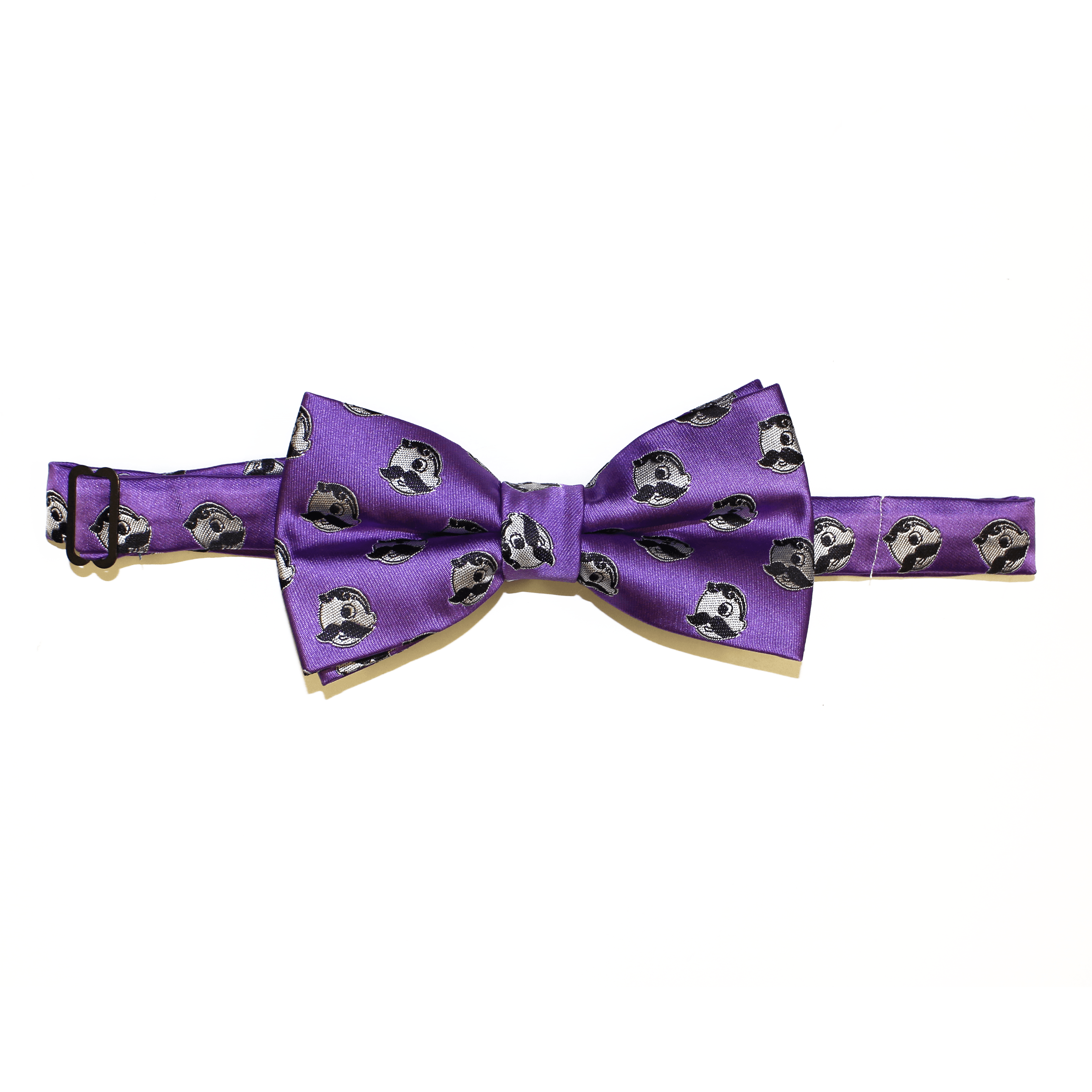 Embroidered Natty Boh Logo Pattern (Purple) / Pre-Tied Bowtie - Route One Apparel