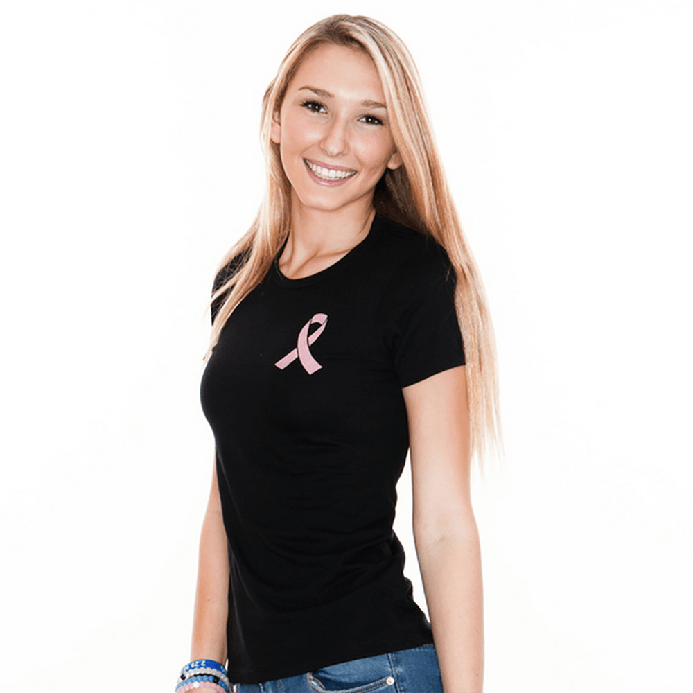 Fight The Fight, Find The Cure (Black) / Ladies Shirt - Route One Apparel