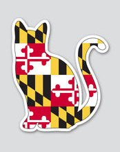 Maryland Flag Cat / Sticker - Route One Apparel