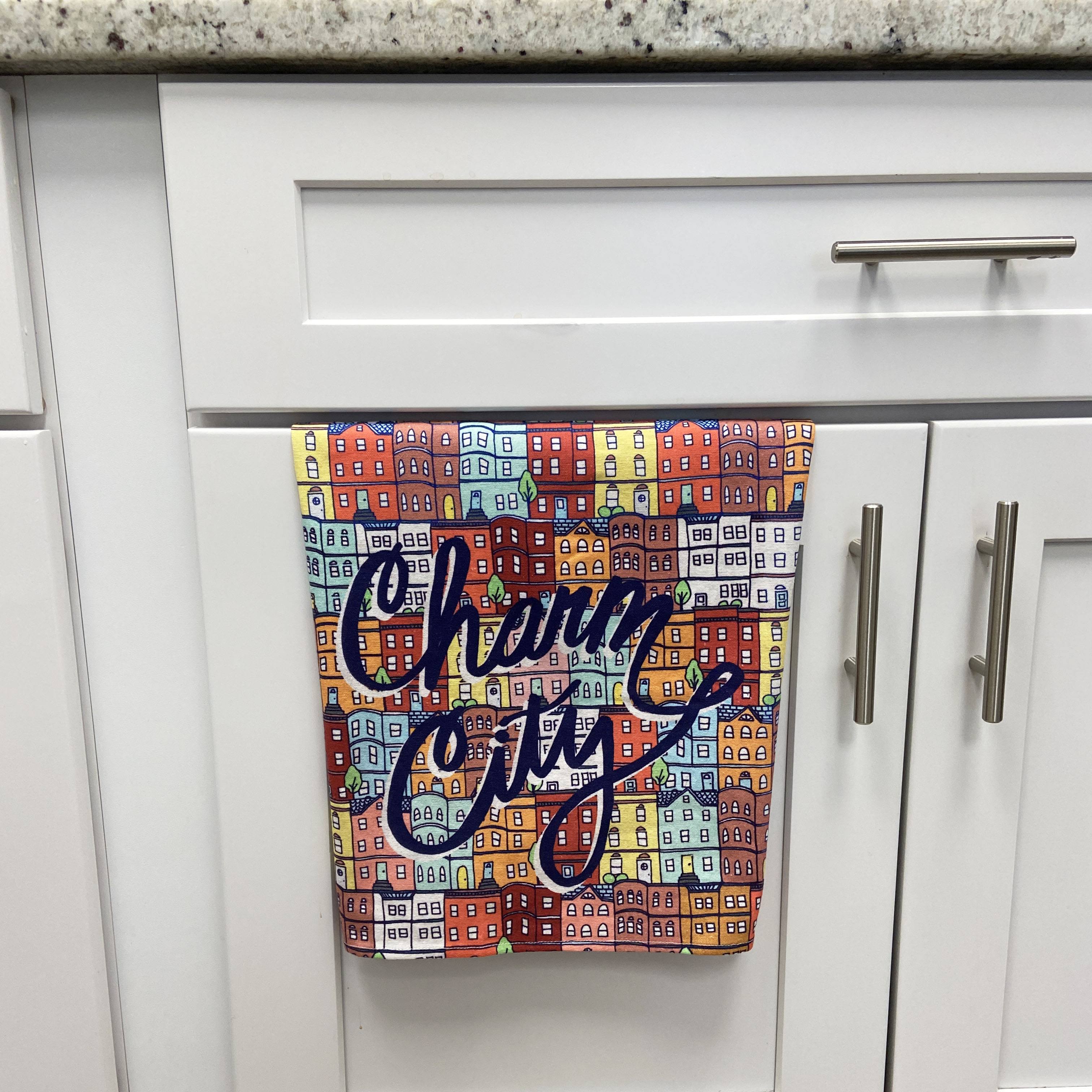 Charm City Row Homes / Kitchen Towel - Route One Apparel