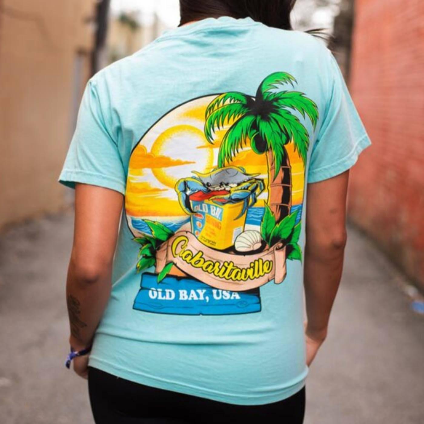 Crabaritaville - Old Bay, USA (Chalky Mint) / Shirt - Route One Apparel