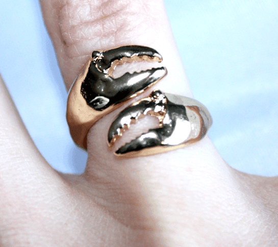 Crab Claw (Antique Gold) / Ring - Route One Apparel