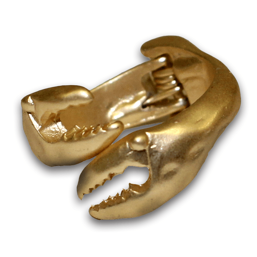 Crab Claw (Antique Gold) / Ring - Route One Apparel