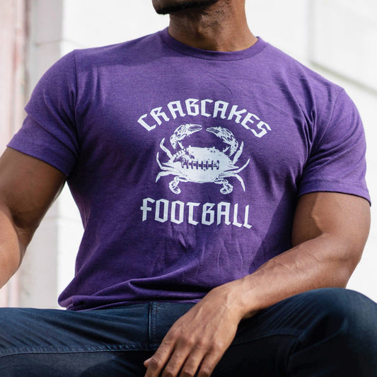 Crabcakes & Football (Vintage Purple) / Shirt - Route One Apparel