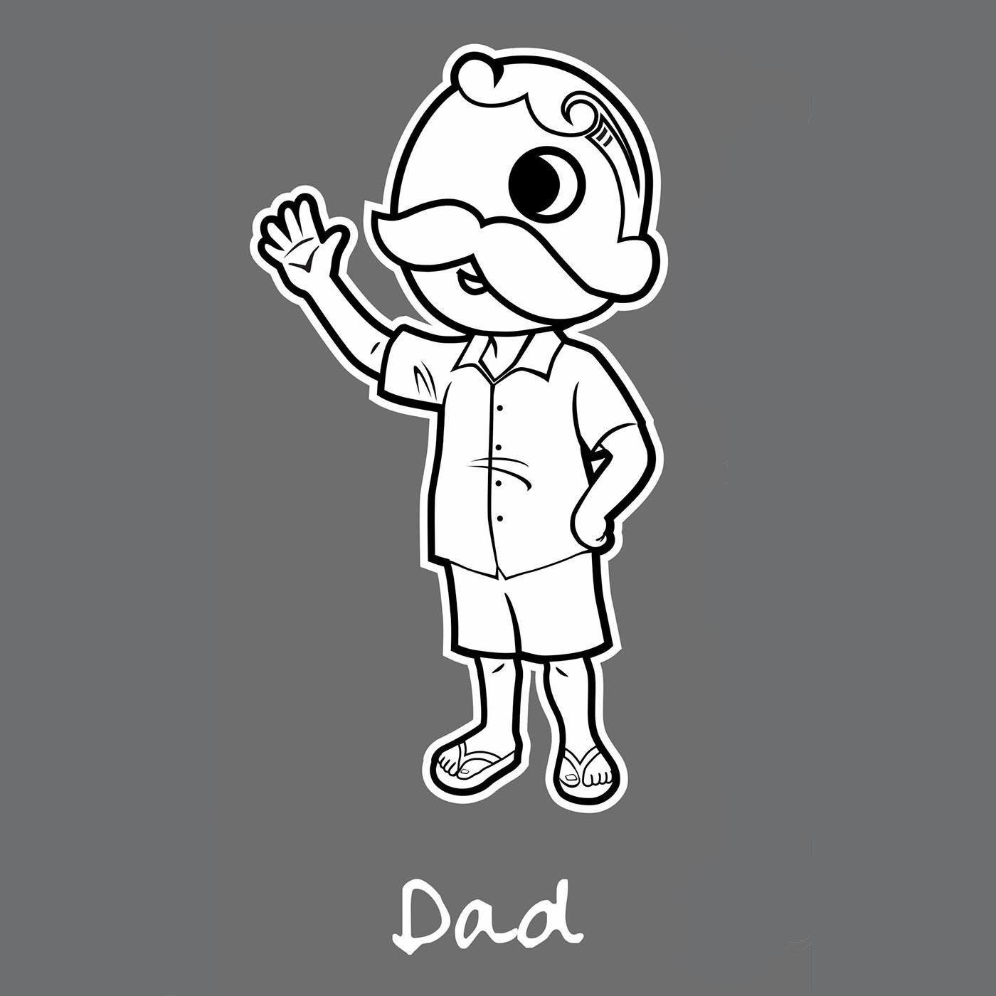 Bohtimore Happy Family / Sticker Set - Route One Apparel