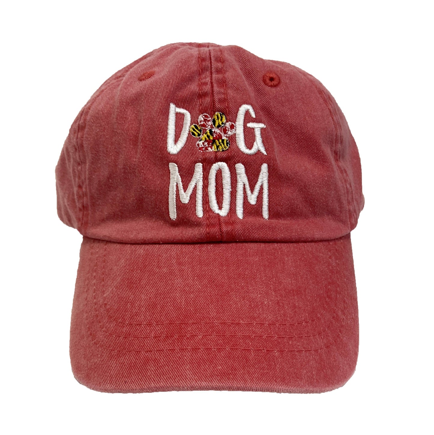 Dog Mom (Red) / Baseball Hat - Route One Apparel