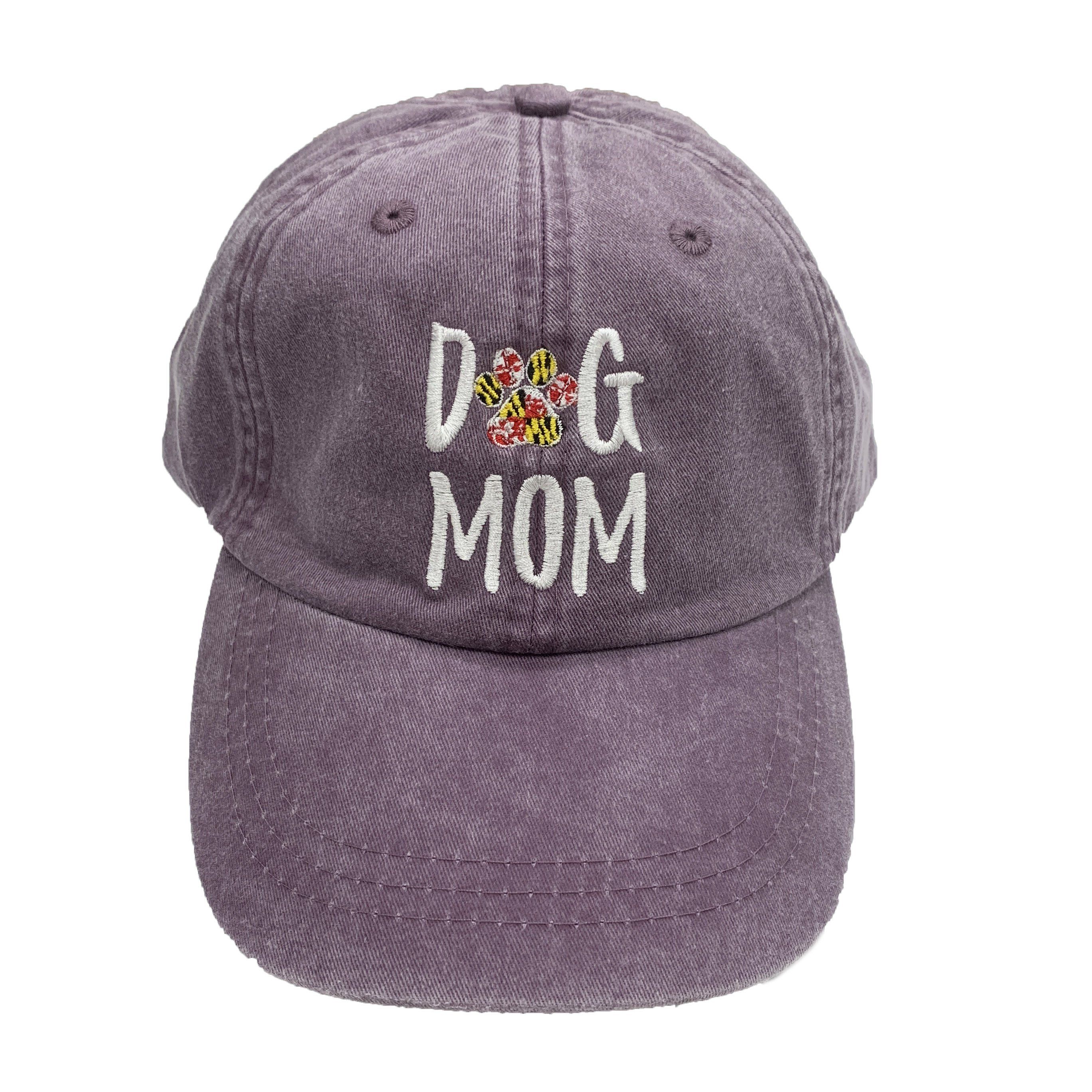 Dog Mom (Wild Plum) / Baseball Hat - Route One Apparel