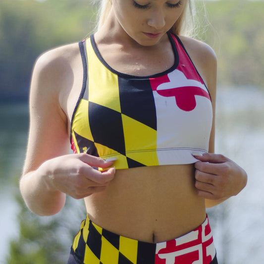 Maryland Full Flag / Sports Bra - Route One Apparel