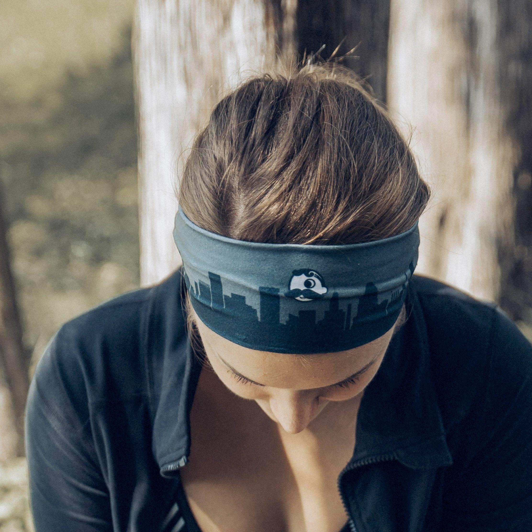 Natty Boh Skyline (Grey) / Headband - Route One Apparel