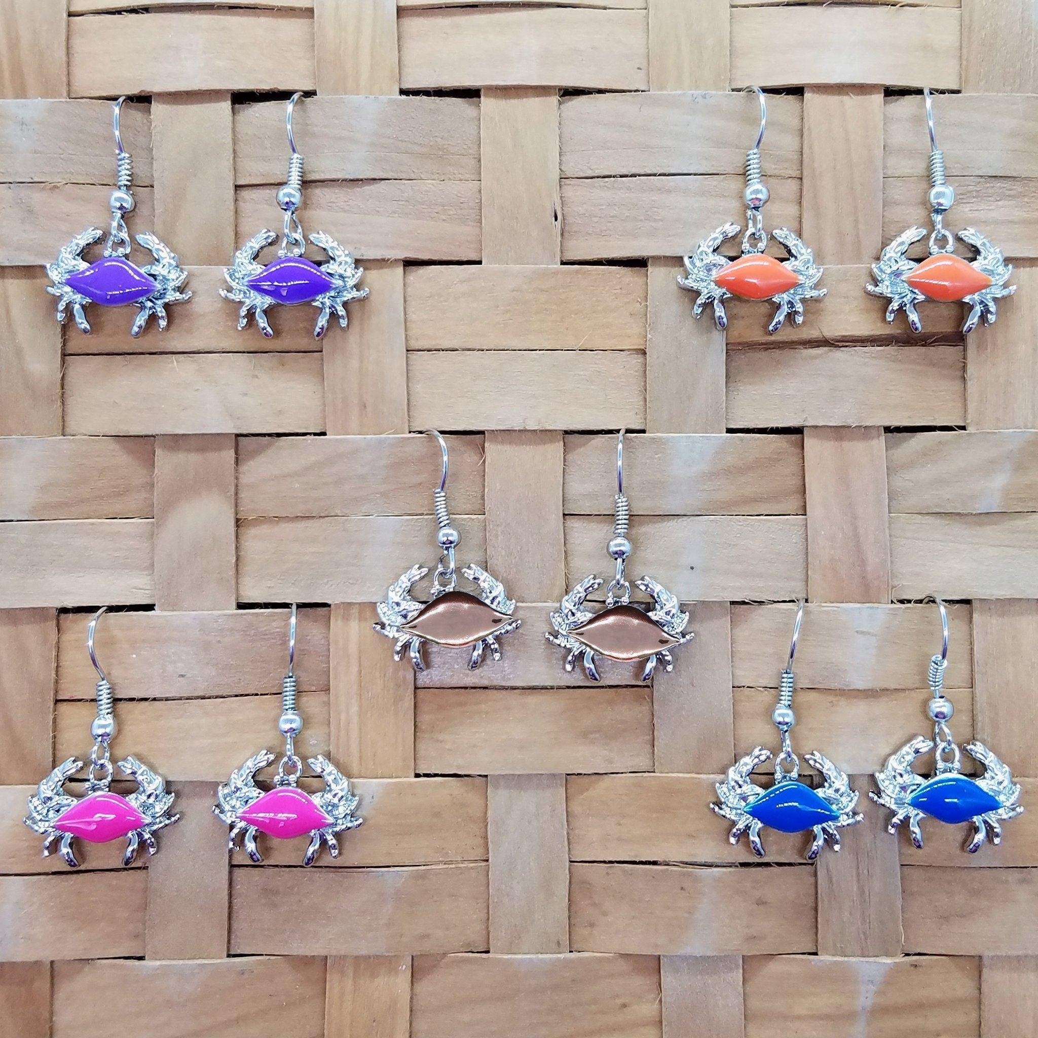 Crab / Dangle Earrings - Route One Apparel