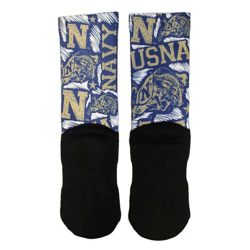 U.S. Navy Logo Sketch / Crew Socks - Route One Apparel