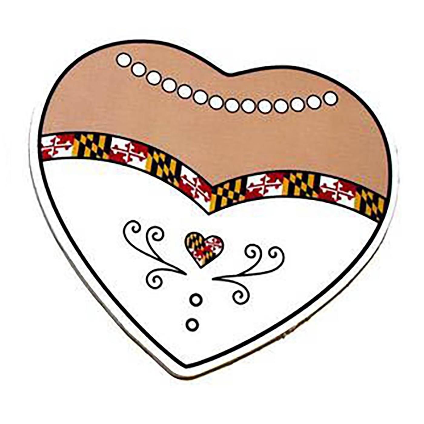 Maryland Bride & Groom / Cork Coaster - Route One Apparel