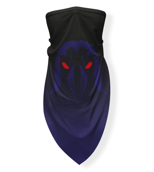 Glowing Eyed Raven / Neck Gaiter with Ear Loops - Route One Apparel
