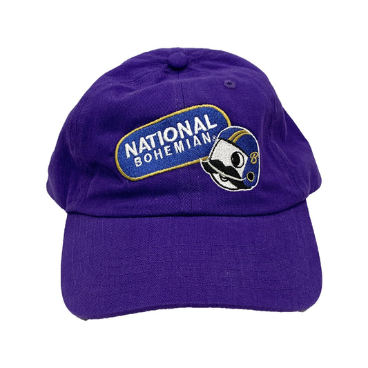 Football National Bohemian Pill Logo (Purple) / Baseball Hat - Route One Apparel