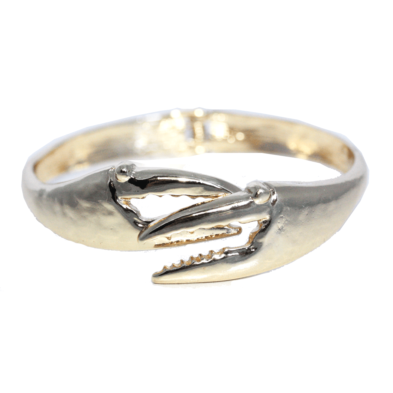 Crab Claw (Gold) / Bangle Bracelet - Route One Apparel