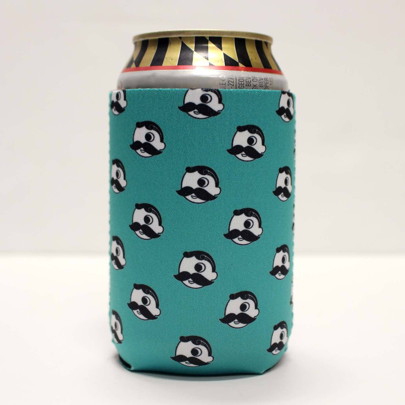 Natty Boh Logo Pattern (Teal Green) / Can Cooler - Route One Apparel