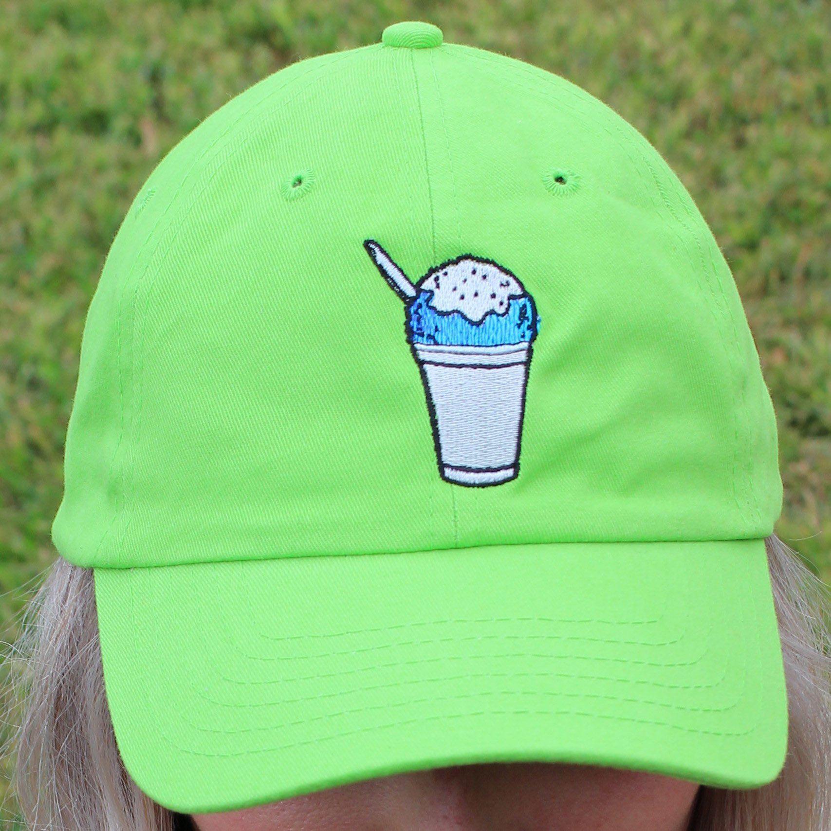 Blue Skylite Snowball (Lime) / Baseball Hat - Route One Apparel