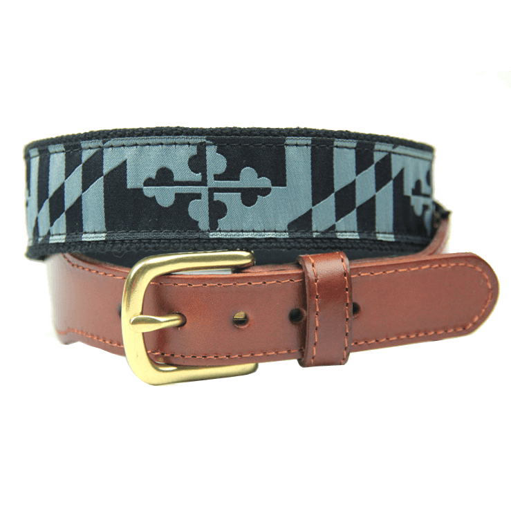 Greyscale Maryland Flag / Belt - Route One Apparel