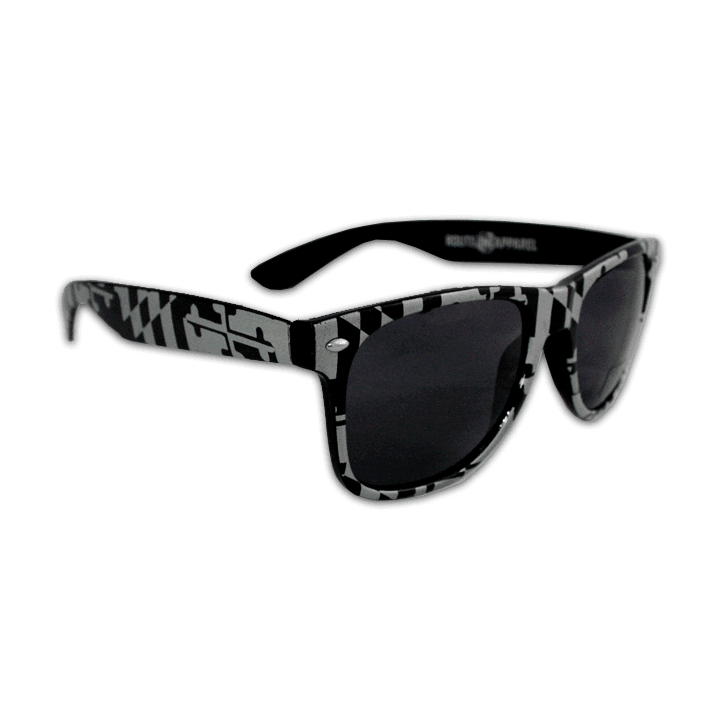 Maryland Full Flag Pattern (Greyscale) / Shades - Route One Apparel