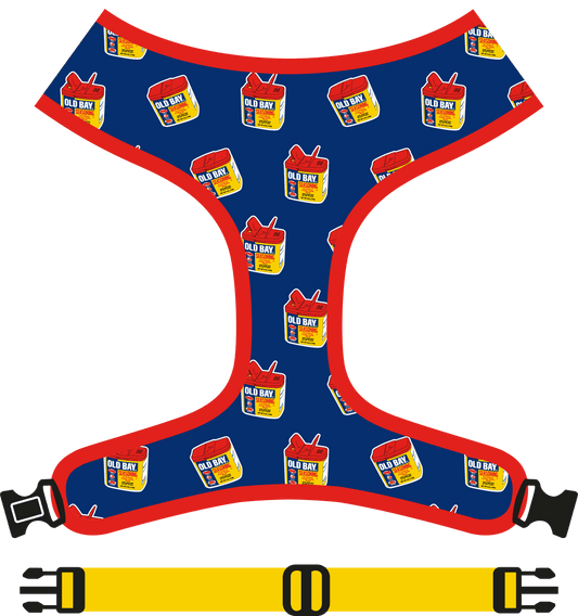 Old Bay 3-D Can Pattern / Dog Harness - Route One Apparel