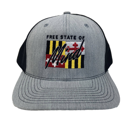 Free State of Mind (Grey) / Hat - Route One Apparel