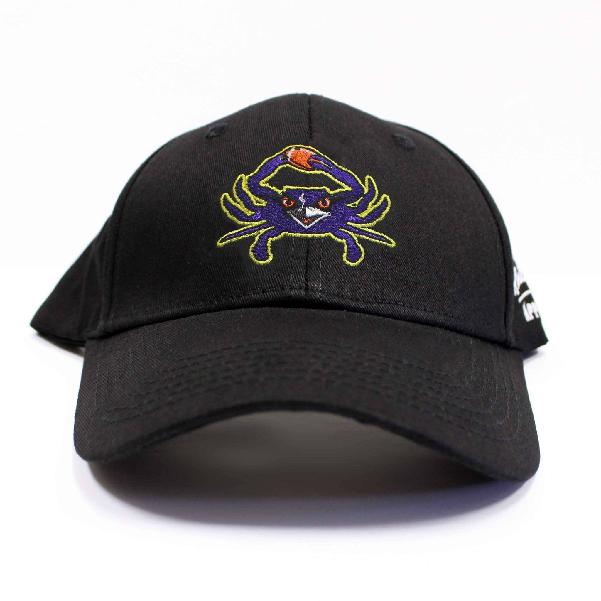 Football Purple Crab (Black) / Baseball Hat - Route One Apparel
