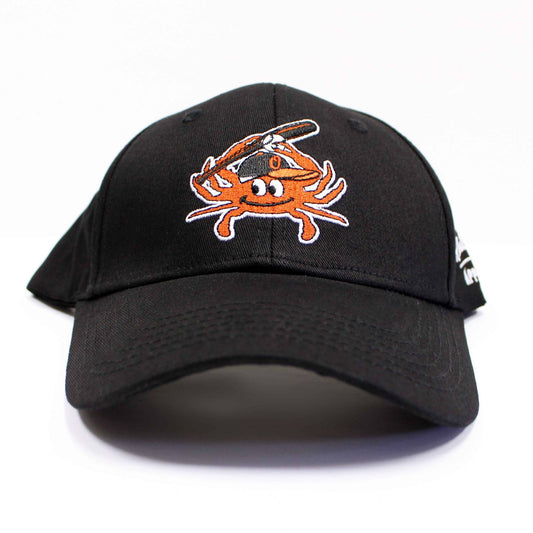 Baseball Orange Crab (Black) / Baseball Hat - Route One Apparel