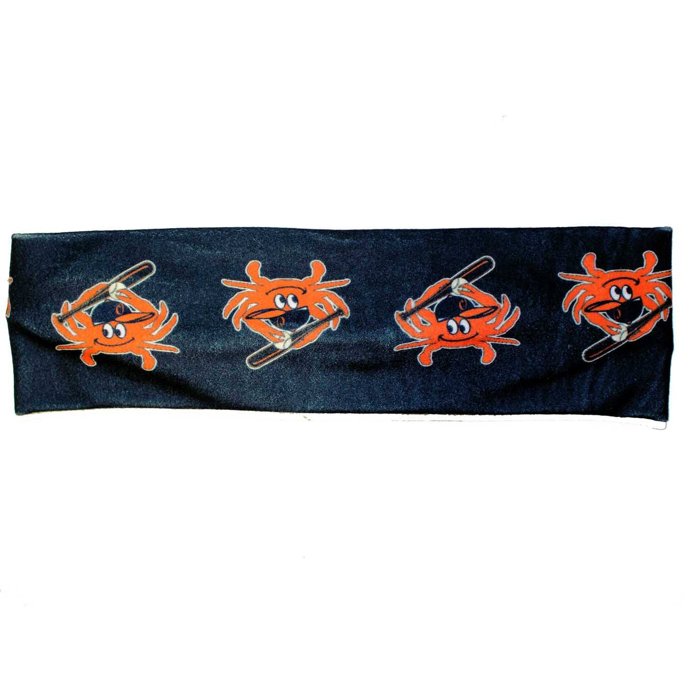 Baseball Orange Crab (Black) / Headband - Route One Apparel