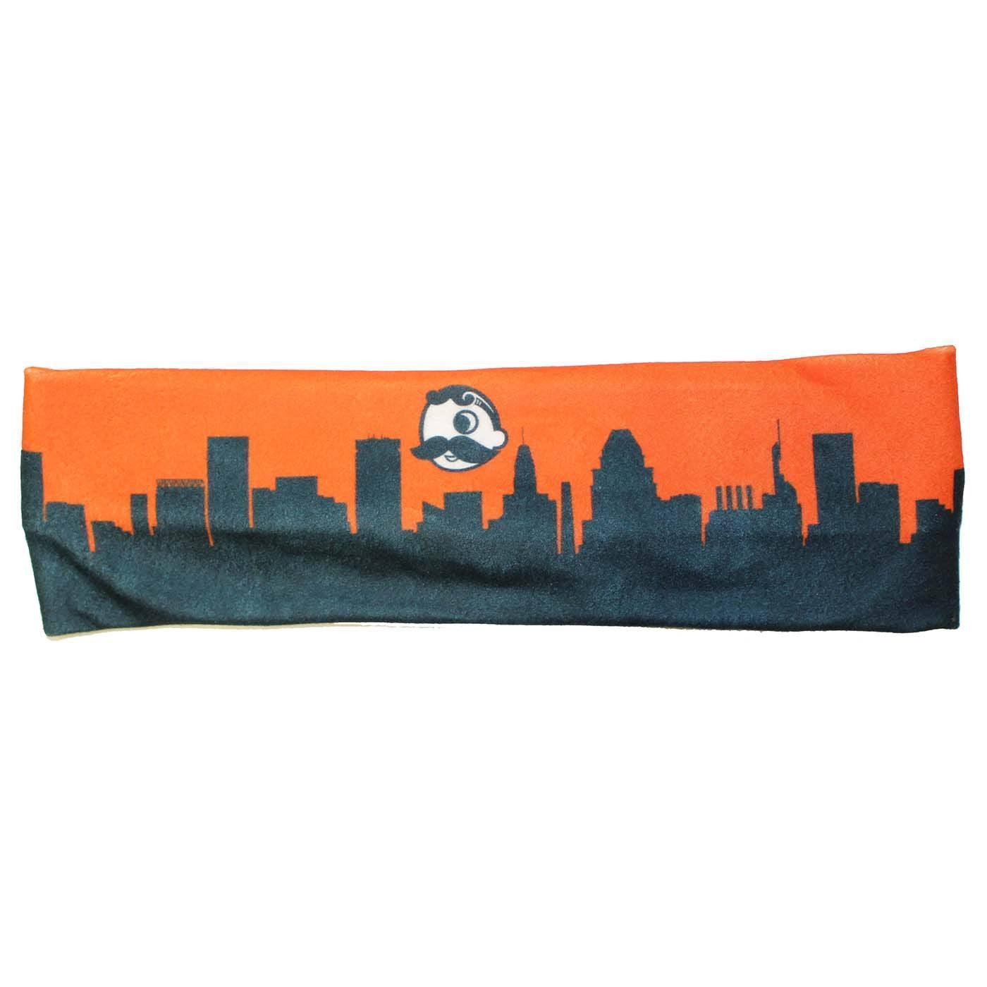 Natty Boh Skyline (Orange) / Headband - Route One Apparel
